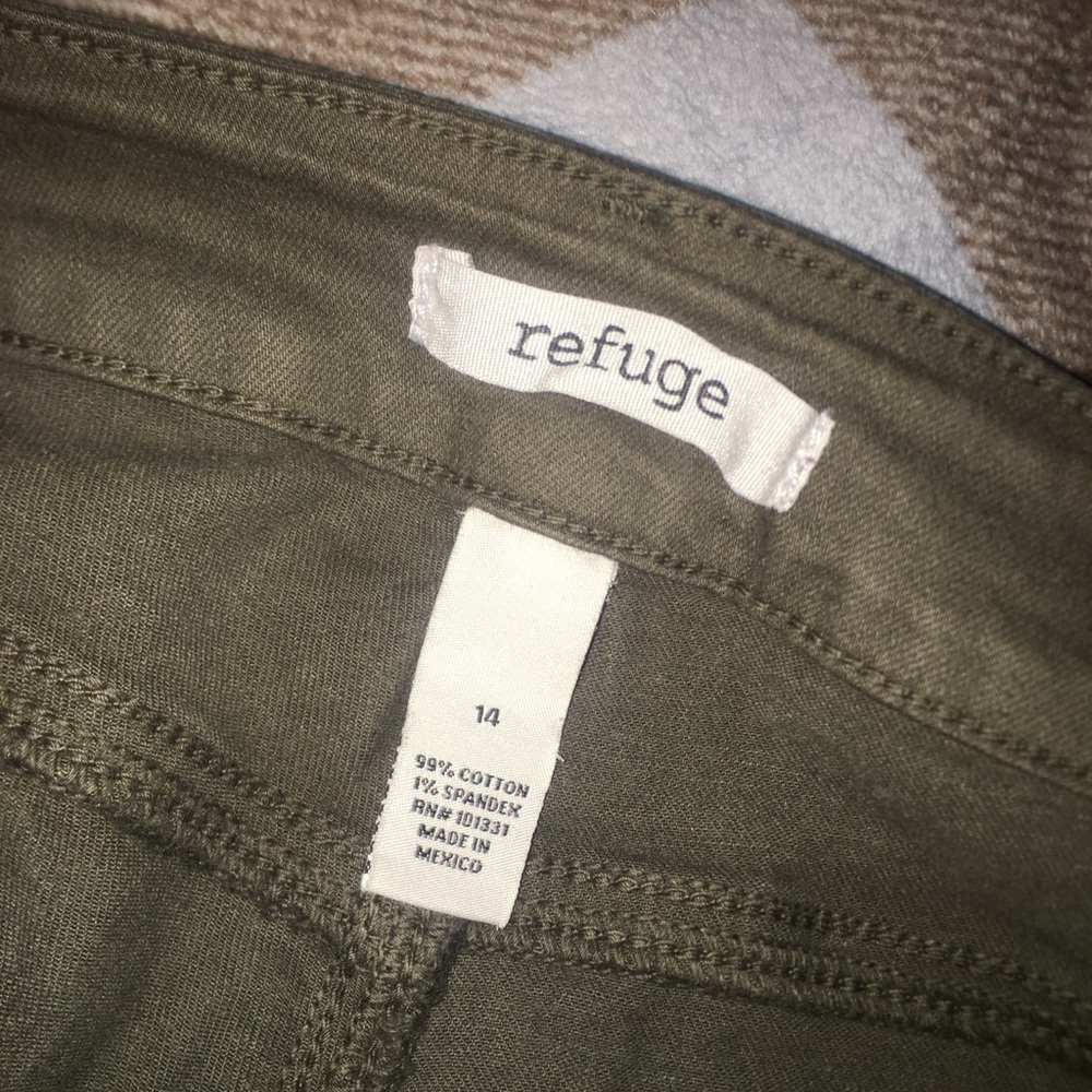 Army Green ripped jeans